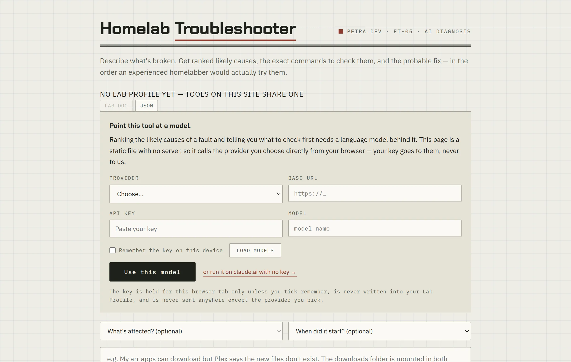 Homelab Troubleshooter — a look at the tool